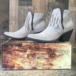 Old Gringo OGBL2269-1 Melly Suede Tassel Ankle Cowboy Boots Womens 7.5 B